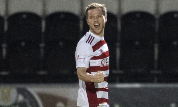 Bruce Anderson has scored twice on loan at Hamilton from Aberdeen.
