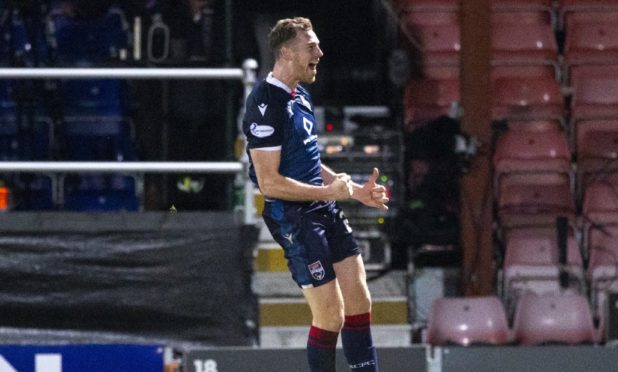 Jordan White celebrates his goal.