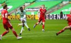 Odsonne Edouard scores to condemn Aberdeen to a 1-0 loss on Saturday.