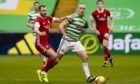 Celtic captain Scott Brown in action against Aberdeen.