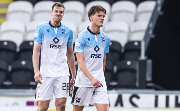 Ross County's Leo Hjelde  at full time during the Scottish Premiership match between St Mirren and Ross County.