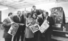 Mr Peter Watson at the launch of the papers Business Journal supplement in 1984.
