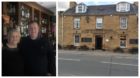 Owners Eric and Suzanne De Venny and Eagle Hotel in Dornoch.