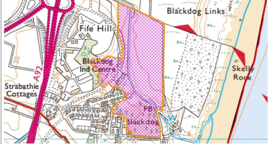 Planning permission has been granted for 284 new homes at Blackdog. Image: Aberdeenshire Council