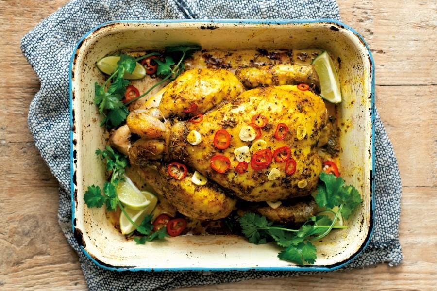 Chicken Roasted With Indian Spices