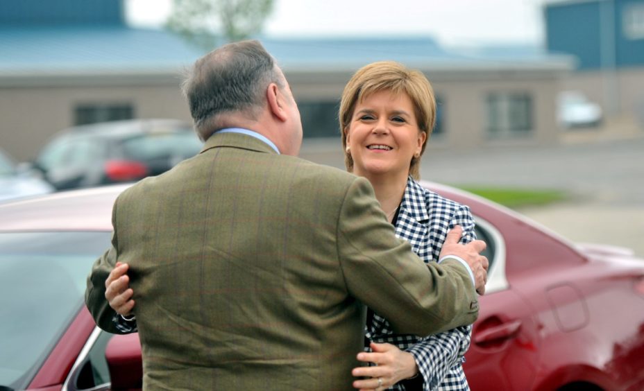 Alex Salmond and Nicola Sturgeon in 2017.