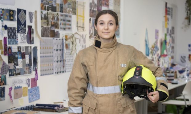 Former Gordonstoun pupil Flora Johnston says her experience at the private Moray school led to her interest in becoming a retained firefighter.