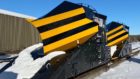 A snow plough is being used to clear the train tracks between Keith and Inverurie.