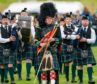 This is a scene from the 2019 Highland Games held at Forres.