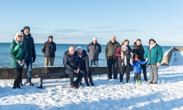 The Portgordon Fireworks group .