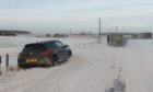 Snow drifts and high winds cause chaos on the A98 Fochabers to Cullen section