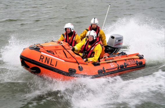 Aberdeen's two lifeboats were deployed to repond to the sighting