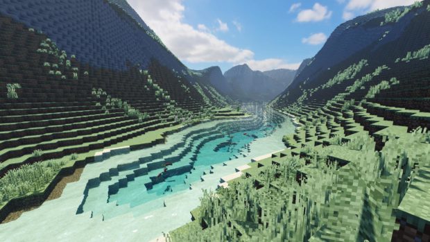 Loch Aan in Minecraft.