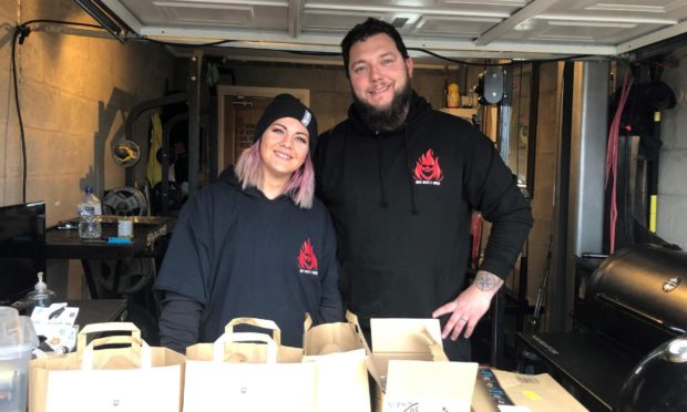 Local couple Nicola and Stewart Buchan were up all night cooking to raise money for the Peterhead Lifeboat Station after being bowled over by the crew's dramatic life-saving rescue earlier in February.