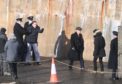Cillian Murphy filming Peaky Blinders in Portsoy