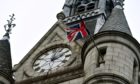 The Union flag at Aberdeen's Town House