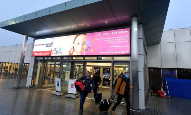 Passengers arrive from Stavange, follows announcements of tighter restrictions to travel earlier in the week./
Taken 03/02/21