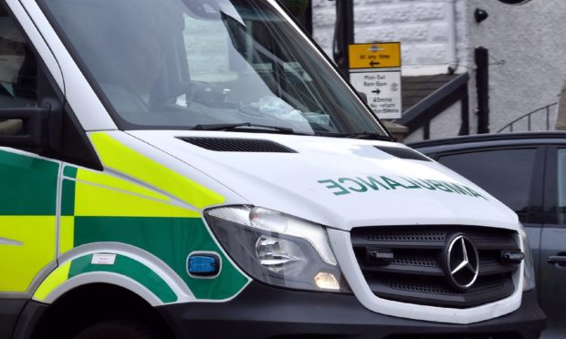 An ambulance has taken one patient to Raigmore Hospital in Inverness.