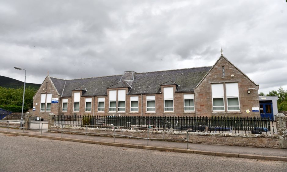 Some Gartly School pupils were rezoned to Rhynie School following the oil leak. Image: Scott Baxter/DC Thomson