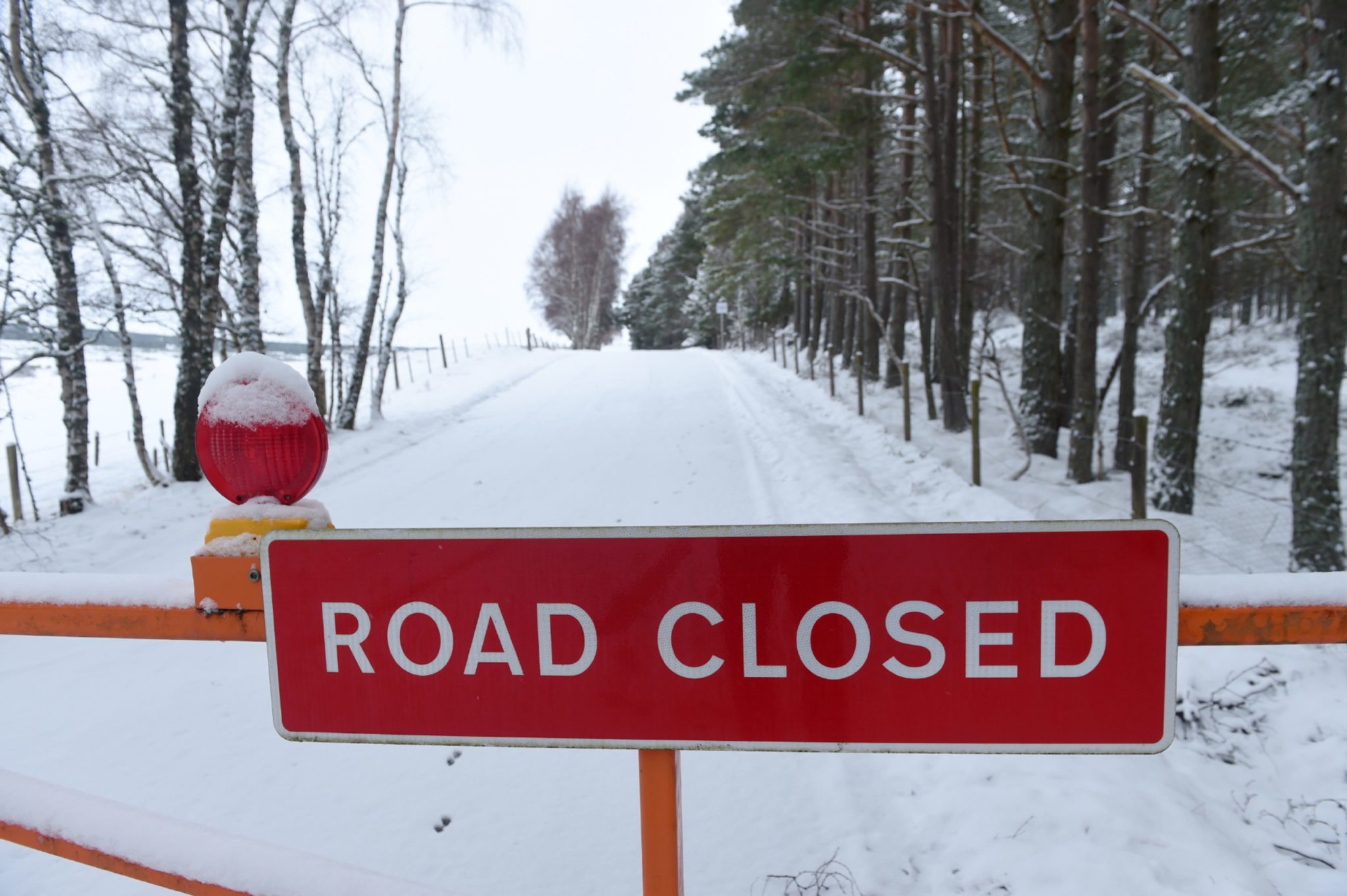 Police Warning After Drivers Ignore Road Closure Signs In Highlands