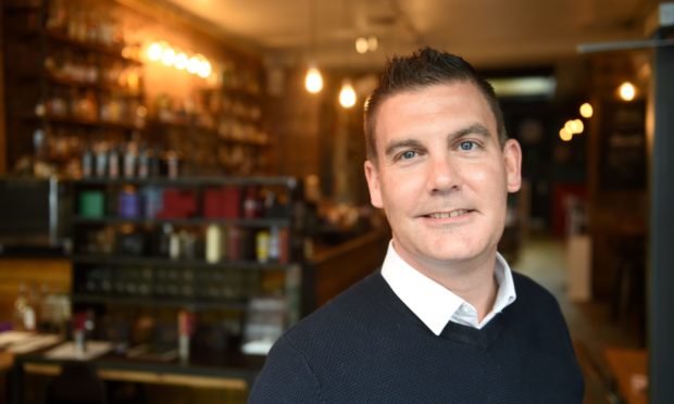 Scott Murray, Managing Director of CRU Holdings, owners of 'Scotch and Rye' and 'Bar One' bars and restaurants in Inverness.