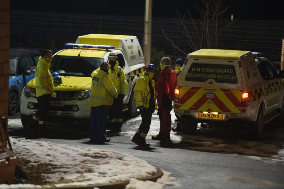 Coastguard crews helped police search for the missing man.