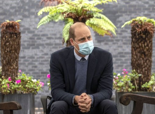 The Duke of Cambridge, during a visit to The Royal Marsden in Sutton to meet staff. PA Photo.