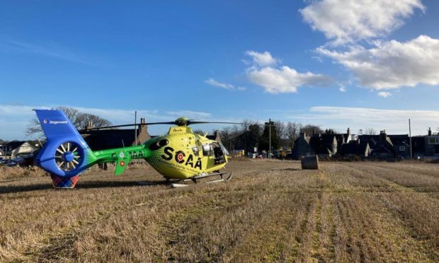 Scotland's Charity Air Ambulance at Echt, Westhill.