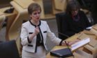 First Minister Nicola Sturgeon faced questions on the Alex Salmond affair.
