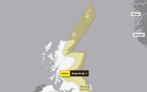The latest warning will last from midnight on Monday to midday on Wednesday.