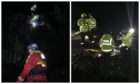 Crews were called out to rescue a woman from a cliff edge near Bragar, Lewis, on February 16, 2021.
