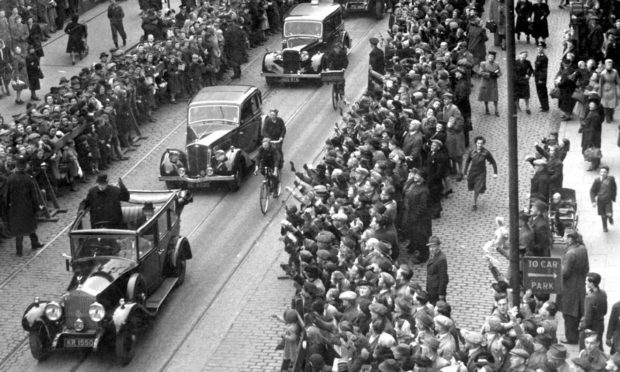 Winston Churchill received the Freedom of Aberdeen in 1946.