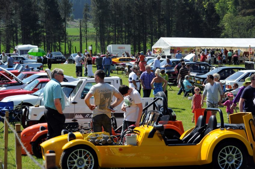 The rally is one of Banchory Rotary Club's biggest fundraisers