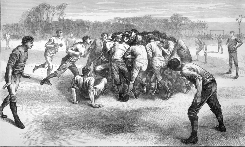 Rugby was an altogether different affair back in 1871.