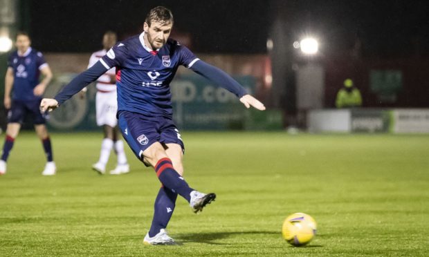 Jason Naismith in action for Ross County.