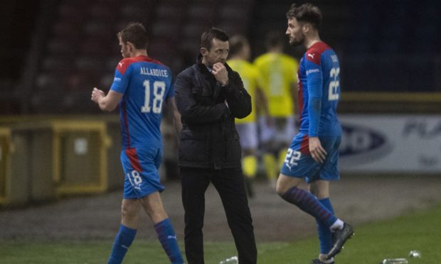 Interim Caley Thistle manager Neil McCann at full time.