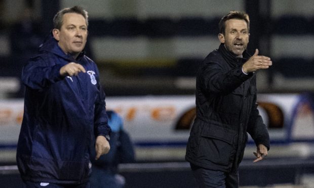 Billy Dodds (left) and Neil McCann.