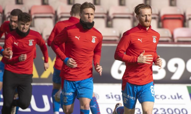 Kevin McHattie, centre, is fit again after a hip injury.