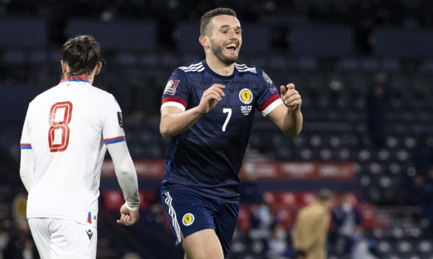 John McGinn netted twice against Faroe Islands.