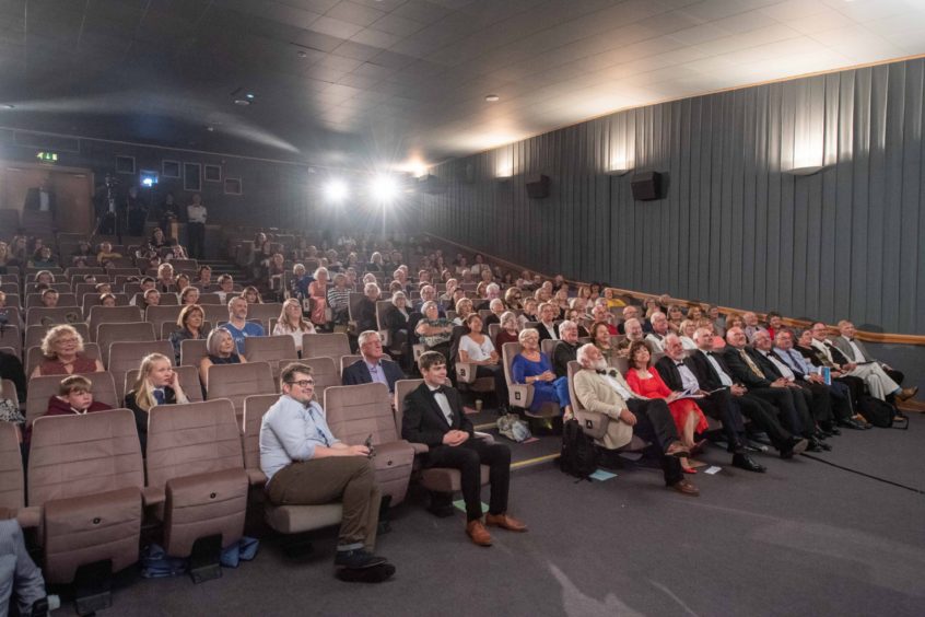 The audience enjoying the last in-person outing for the Doric Film Festival at the Belmont Filmhouse in 2019.