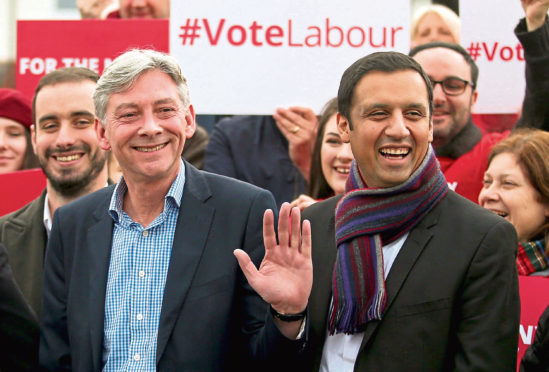 SUCCESSION: Richard Leonard on taking over the Scottish leadership in 2017, with Anas Sarwar who has now taken over from him.