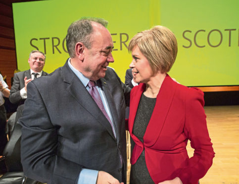BREAKDOWN: Former first minister Alex Salmond and current incumbent Nicola Sturgeon were close friends as well as colleagues.