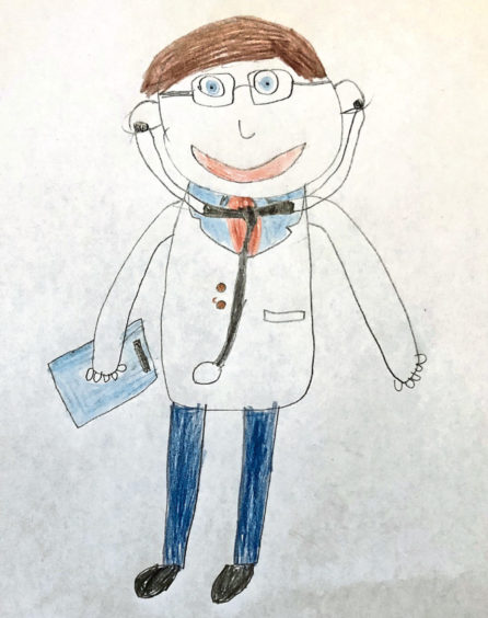 068 Mayson Allan Age: 7, Newtonhill Doctors have helped lots of people