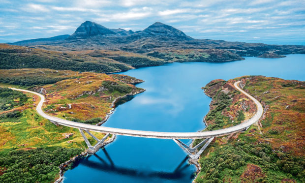 Kylesku Bridge along the NC500