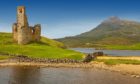 Ardvreck Castle on the shores of Loch Assynt, Sutherland.