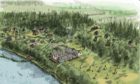 An artist's impression of the Gloag holiday development near Beauly