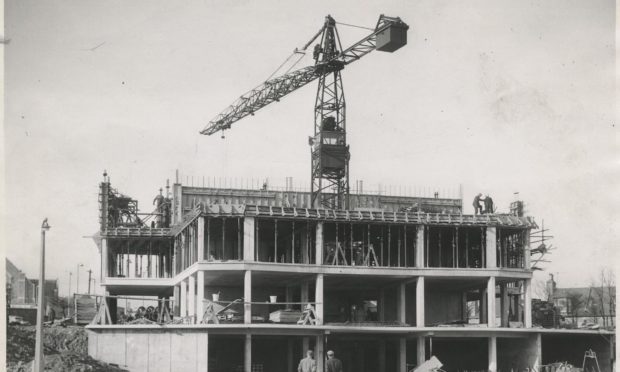 Ashgrove Court in Aberdeen is pictured under construction before it opened 60 years ago.