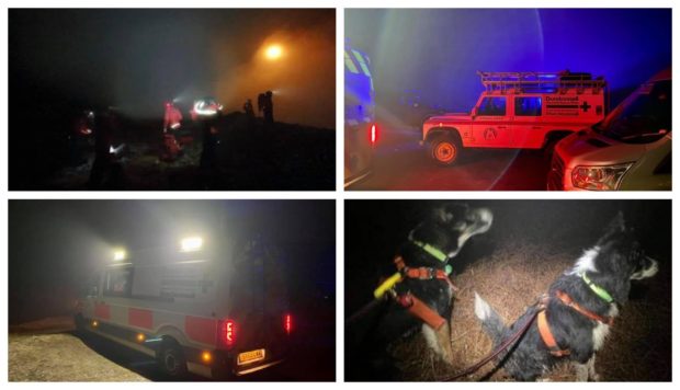Pictures from the rescue on Am Faochagach.