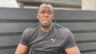 Olympian Usain Bolt in the video for Mosstowie Primary School.