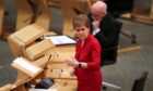 First Minister Nicola Sturgeon makes a statement to the Scottish Parliament